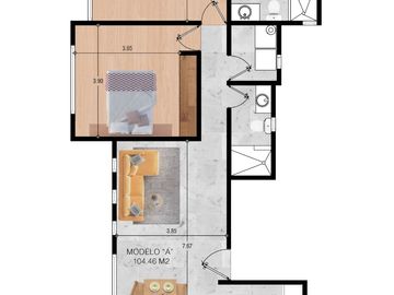 DEPARTAMENTO EN VENTA EN VALENTIN GAMA