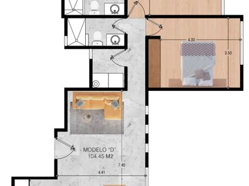 DEPARTAMENTO EN VENTA EN VALENTIN GAMA