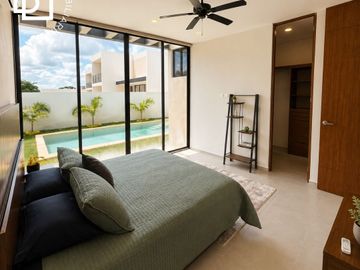 Casa nueva en venta de uno o dos niveles con alberca en privada,  Zona Country de Mérida