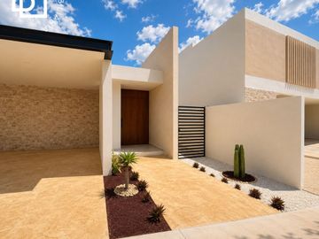 Casa nueva en venta de uno o dos niveles con alberca en privada,  Zona Country de Mérida
