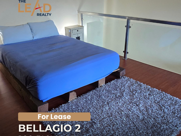 Bellagio 2 CONDO FOR RENT Studio Loft Unit BGC Taguig City near Bellagio 1 The Icon Residences Forbes Town Center Shangri-La The Fort Ascott Bonifacio