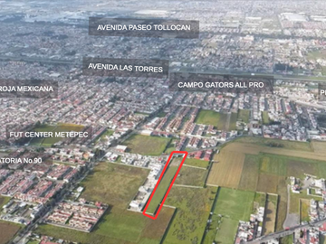 Terreno residencial en venta en San Salvador Tizatlalli, Metepec