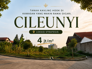 Dijual Tanah Hook Investasi Jangka Panjang, Cileunyi