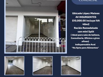 Local comercial en renta en Avenida Insurgentes