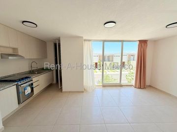 Zakia frente al jardin central rento departamento en privada con amenidades 2 recámaras 2 baños