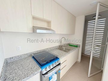 Zakia frente al jardin central rento departamento en privada con amenidades 2 recámaras 2 baños