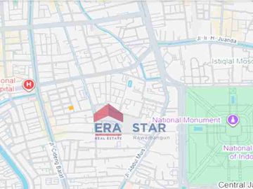 Jual Rumah Hitung Tanah Hook Harga Diskon 40% di Kesehatan Petojo Gambir Jakpus.