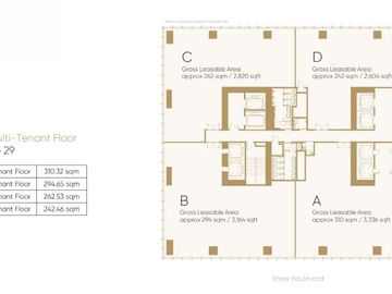 Office Space in Mandaluyong City for Rent at One Shang Central Manila