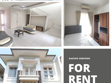 DISEWAKAN RUMAH RAPIH SIAP HUNI DI	CLUSTER SAPPHIRE , PHG GADING SERPONG