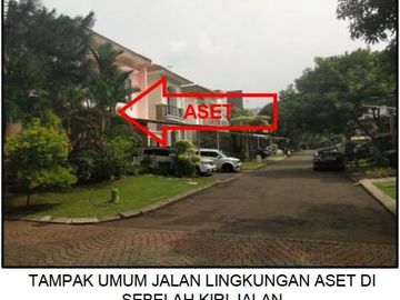 Di Jual Lelang Rumah 2 Lantai di Perumahan Summarecon Gading Serpong, Cluster Crystal Residence, Jalan Crystal Barat Kelurahan Pakulonan Barat, Kecama