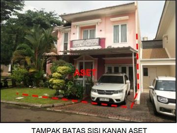 Di Jual Lelang Rumah 2 Lantai di Perumahan Summarecon Gading Serpong, Cluster Crystal Residence, Jalan Crystal Barat Kelurahan Pakulonan Barat, Kecama
