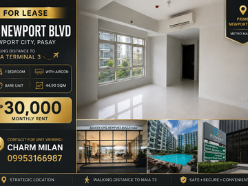 FOR LEASE | Pool View 1-Bedroom Condominium 81 Newport Boulevard, Newport City, Pasay City Monthly Rent: ₱30,000/month