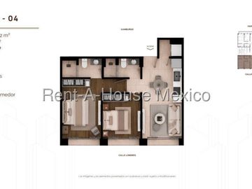Departamento en Preventa 1 recamara, 1 baño, 1 estacionamiento, calle Hamburgo, colonia Juarez, Cuauhtémoc, 27615MZ