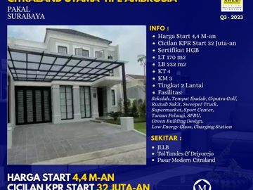 Perumahan Surabaya Barat Citraland Utama Pakal Free Furnish dkt Benowo Lakarsantri
