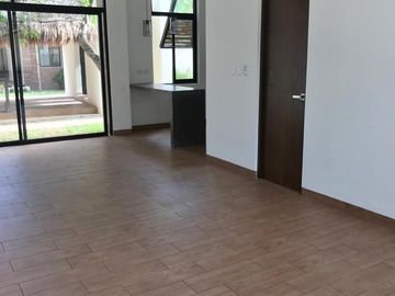 RENTA DEPARTAMENTO SIN MUEBLES CON PISCINA COMPARTIDA EN MONTES DE AMÉ.