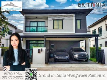 House for sale, Grand Britannia Wongwaen – Ramintra, Yeak Wongwaen Kanchanaphisek Road. 6.89 M.THB