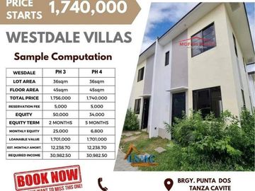 PAG-IBIG Rent to Own House in Tanza Cavite WESTDALE VILLAS TANZA