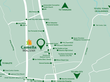 1.1 Million Discount & 5% Downpayment payable in 4 Months! Corner Lot Single Detached House Unit @ Camella Malvar Near The Outlet Lima
