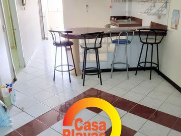 Departamento Frente Al Mar de Venta en Playas Villamil, Zona Central