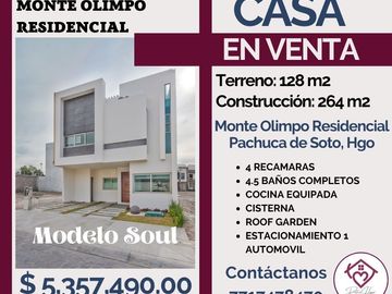 🔴EN VENTA🔴 💎💎Casa de Lujo en Monte Olimpo Residencial, Pachuca de Soto, Hgo💎💎💎