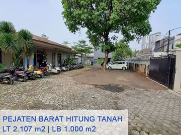 Rumah Hitung Tanah di Jl Pejaten Barat - Kemang Timur, Jaksel