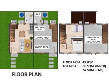 2-bedroom Townhouse House and Lot for sale in Naic Cavite