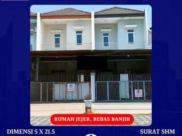 Rumah Jejer SHM Bebas Banjir Kutisari Indah Surabaya Timur dkt UBAYA Nginden MERR