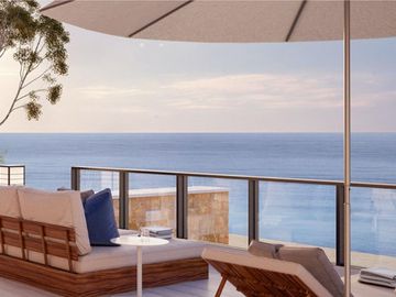 Penthouse vista al mar, con alberca y jacuzzi privado 733 m2, club de playa, campo de golf, amenidades de hotel, pre-construccion, venta, Puerto Los C