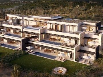 Penthouse vista al mar, con alberca y jacuzzi privado 733 m2, club de playa, campo de golf, amenidades de hotel, pre-construccion, venta, Puerto Los C