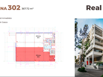 Oficinas Casco en La Torre Camino Real, San Isidro - 733.85 m²
