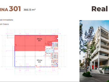 Oficinas Casco en La Torre Camino Real, San Isidro - 733.85 m²