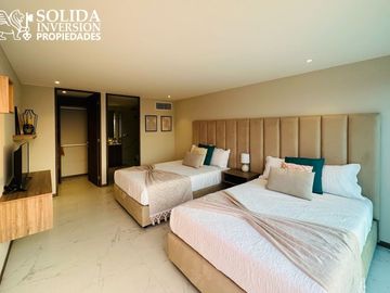 NUEVO VALLARTA | DEPARTAMENTO DE TRES RECÁMARAS A PIE DE PLAYA EN MARÍTIMA / FLAMINGOS - ENTREGA INMEDIATA
