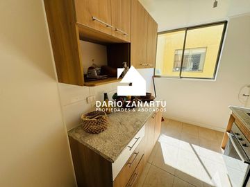 Departamento en venta en seguro condominio en Quilpué excelentes condiciones.