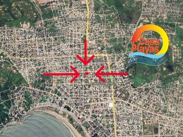 Vendo Casa Rentera y Comercial en El Centro de Playas Villamil, Av Paquisha