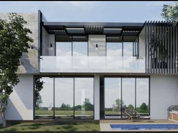 VENDO CASA NUEVA CON ALBERCA DENTRO DE CLUSTER EN LA CAMPIÑA DEL BOSQUE