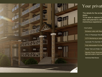 1 Bedroom Condominium in Tagaytay Pinevale as low as Php29000 per month