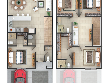 Casa en Venta en La Carmina Residencial, Palmares, Querétaro (Modelo Ines)