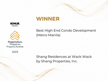 3 Bedroom Unit for sale facing Wack Wack Golf Course - Best Investment in the Philippines