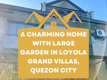 FOR SALE | Charming Home w/ Large Garden at Loyola Grand Villas Quezon City