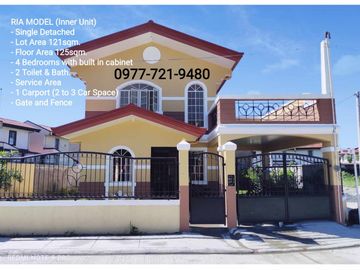 Ready for Occupancy 4 Bedrooms Single Detached Homes w/ Spacious Car Garage. House and Lot for Sale in Dasmarinas City Cavite