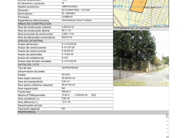Terreno de 26.000M2 de venta, Cumbaya, Lumbisi, El Limonar, Ruta Viva