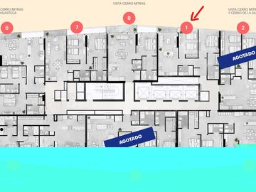 Departamento en Venta Santa María, Monterrey a 4 minutos de San Pedro