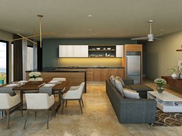 Departamento de 2 habitaciones en playa del carmen en venta de entrega inmediata