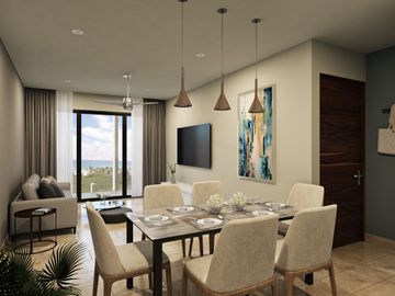Departamento de 2 habitaciones en playa del carmen en venta de entrega inmediata