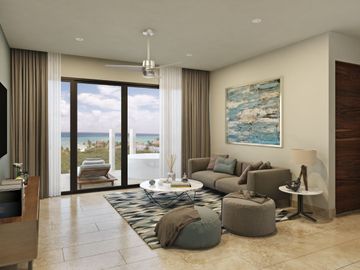 Departamento de 2 habitaciones en playa del carmen en venta de entrega inmediata