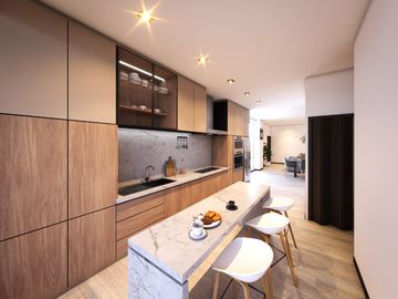 4 Cumbayá te espera. La Primavera. De Venta Departamento 100 metros 2 dormitorios con Terraza 18,30 m
