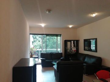 RENTA DEPARTAMENTO AMUEBLADO EN CUERNAVACA. MOR.   EN RESIDENCIAL QUINTA DEL BOSQUE.