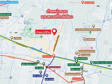 🏡Factory land for sale!! Purple area 34 rai, Bangna, km. 23, industrial zone, Bang Sao Thong, Samut Prakan, for factories, warehouses