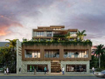 Departamento enCozumel en venta de 2 recamaras con vista al mar