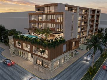 Departamento enCozumel en venta de 2 recamaras con vista al mar